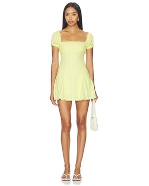 MORE TO COME Ariane Mini Dress - Yellow
