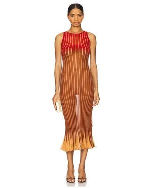 Isa Boulder Kleid Gradflare - Orange