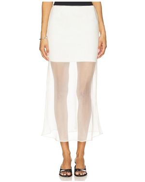 Line & Dot Falda Midi Denman En Color Blanco Talla En