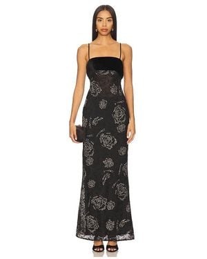 SAU LEE Celeste Gown - Black