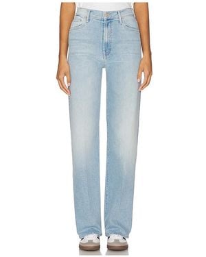 Mother Bootcut The Maven Sneak - Blau