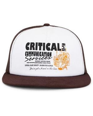 Critical Slide Communication Trucker Hat - Brown