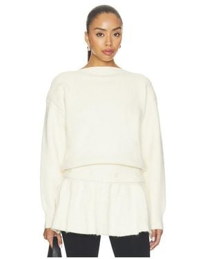 Source Unknown Jersey Peplum Corinth En Talla (También En M, S) - Blanco