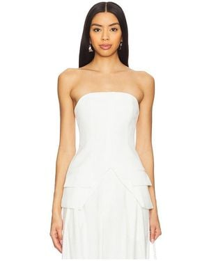 NonChalant Label Petra Top - White