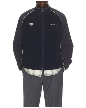 Les Deux Fleece Track Jacket - Blue