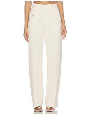 Helmut Lang Pantalón Con Trabillas Sailor Trouser En Color Crema Talla (También En 00, 2, 4) - Blanco
