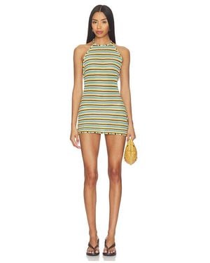 Solid & Striped Vestido Annie En Color Amarillo, Azul Talla (También En M, S, Xl, Xs) - Multicolor