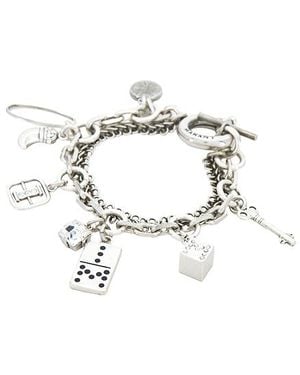 Isabel Marant Brazalete Abby En Color Plateado Metálico Talla - Negro