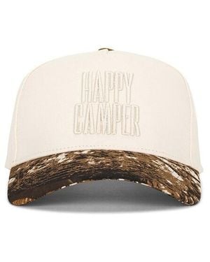 Friday Feelin Happy Camper Hat - Natural