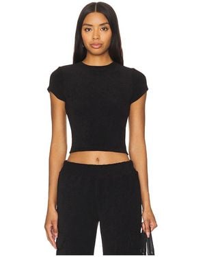 GOOD AMERICAN Terry Tee - Black