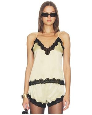 ROTATE BIRGER CHRISTENSEN Camisole With Lace - Natural