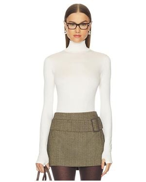 Commando Prima Ballet Turtleneck Bodysuit - Natural