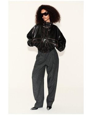 Rohe Pantalones Rectos Con Un Solo Pliegue En Color Negro Talla (También En 36, 38)