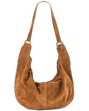Free People Roma Suede Tote - Brown
