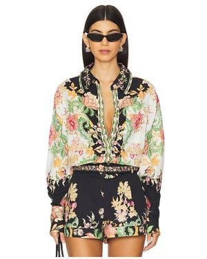 Hemant & Nandita Oversized Shirt With Hand Crafted Buttons - Multicolour
