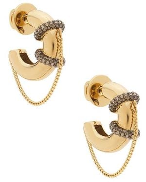 DEMARSON Molly Hoops Earring - Metallic