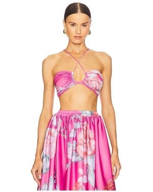 L'idée Top Sin Mangas Jardin En Color Rosado Talla En