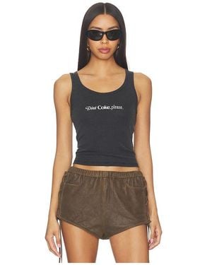 The Laundry Room Diet Coke Please Rib Tank - Multicolor