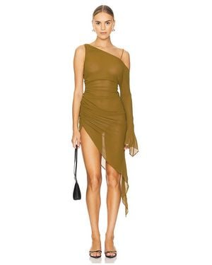 h:ours Rei Midi Dress - Green