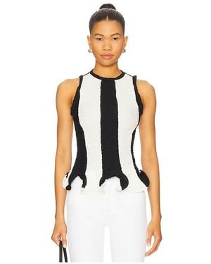 MSGM Sleeveless Top - White