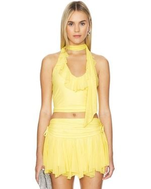 MAJORELLE Clara Top - Yellow