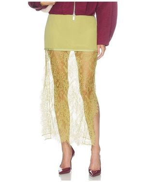 Camila Coelho Sabrina Midi Skirt - Yellow