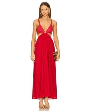 ViX Alissa Detail Maxi Dress - Rot