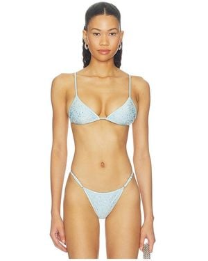 Frankie's Bikinis X Devon Lee Carlson Elena Sequin Bikini Top - Multicolor