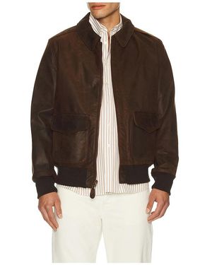 Schott Nyc Lightweight Cowhide A-2 Jacket - Brown