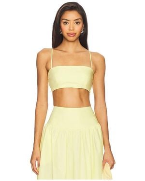Susana Monaco Crop String Top - Yellow