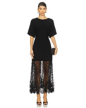 Sea Diane Lace Combo Dress - Black
