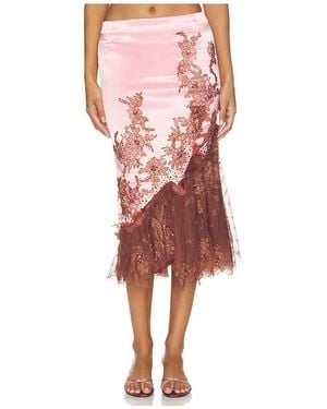Mandalay Midi Skirt - Red