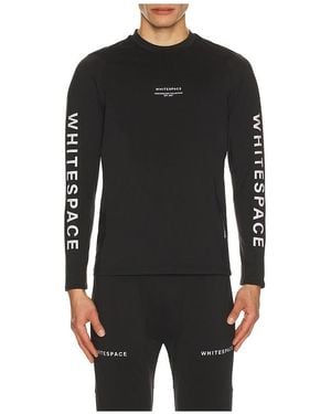White/space Graphene Crew Neck - Black