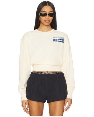 Terez X Revolve Mavericks Puff Sleeve Crop Jumper - White