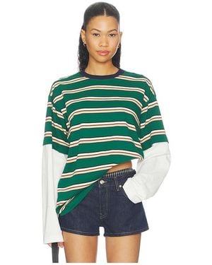 Lovers + Friends Dana Layered Tee - Green