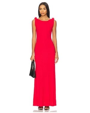 Line & Dot Willow Jumper Dress - Red