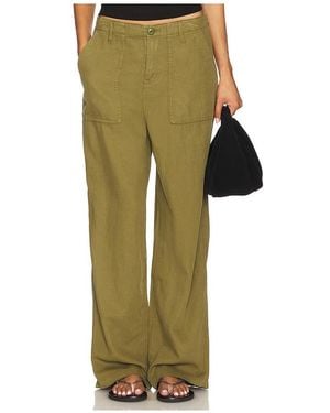 GOOD AMERICAN Lite Linen Jeans - Green
