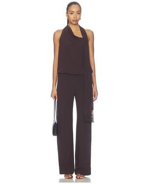 Amanda Uprichard Sonya With Fringe Jumpsuit - Brown