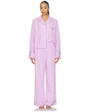 Polo Ralph Lauren Intimates Core 23 Pajama Set With Piping - Pink
