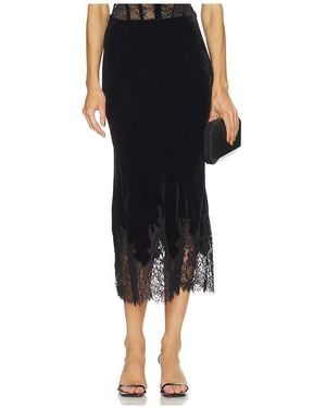Cami NYC Georgiana Velvet Skirt - Black