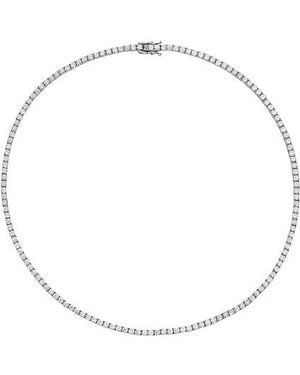 Heaven Mayhem Lab Grown Tennis Necklace - Metallic