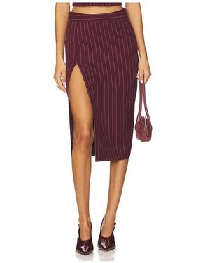 retroféte Falda Brigette En Color Burgundy Talla (También En M, S, Xl, Xs) - Rojo