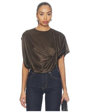 Agolde Milena Twist Tee - Black