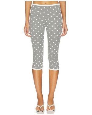 ROWEN ROSE X Revolve Polka Dots Capri Pants - Gray