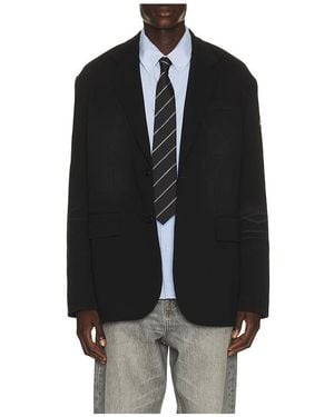 we11done Washed Jersey Blazer - Black