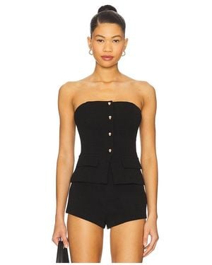 MORE TO COME Karsi Strapless Top - Black
