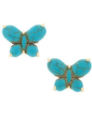 Lele Sadoughi Pendientes De Tachuela Butterfly En Color Azul Turqueza Talla
