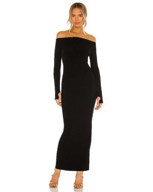 Michael Costello X Revolve Off Shoulder Bodycon Maxi Dress - Black