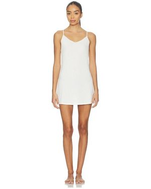 Homebodii Pointelle Slip Dress - White