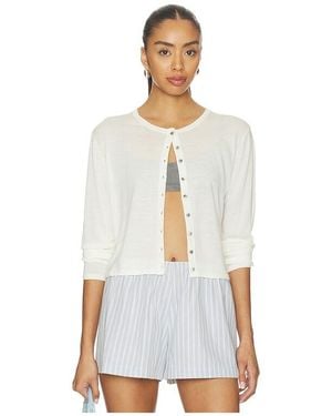 Leset Cardigan Mit Rundhalsausschnitt James - Weiß
